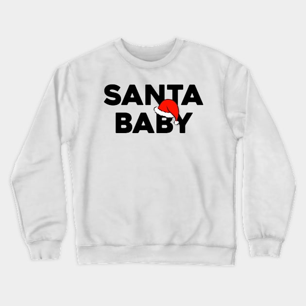 Santa Baby Slip Sable Under Tree Awful Good Girl Santa Claus Red Hat Crewneck Sweatshirt by anijnas